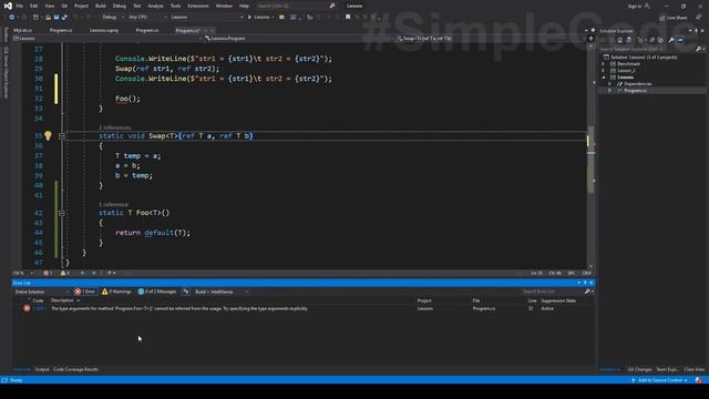 №103. C#. Обобщения. Generic типы, методы и классы смотреть онлайн