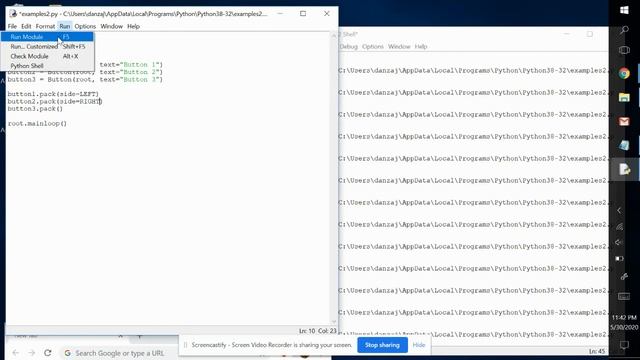 The side Option In A .pack() Method | Python GUI Apps With Tkinter смотреть онлайн