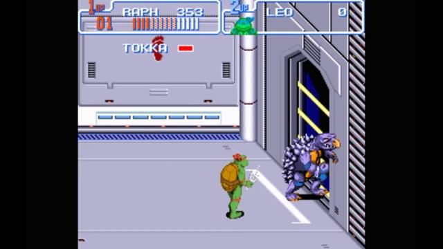 Super Nintendo (Snes) 16-bit Teenage Mutant Ninja Turtles IV Turtles in Time Scene 4