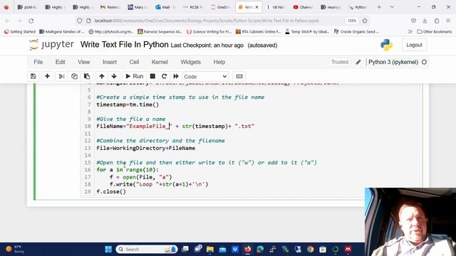 Write to a Text File in Python смотреть онлайн
