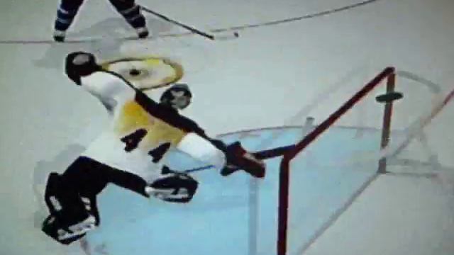 NHL 11 - Dennis Endras unbelievable save смотреть онлайн
