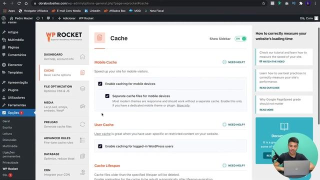 COMO OTIMIZAR SITE NO WORDPRESS? 95/100 | WP ROCKET смотреть онлайн