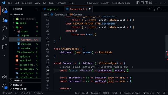 Learn useReducer with Typescript + React Hooks смотреть онлайн