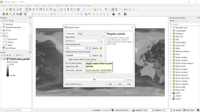 Convert GeoTiff (Bathymetry and Topography) to XYZ on Custom Grid using QGIS смотреть онлайн