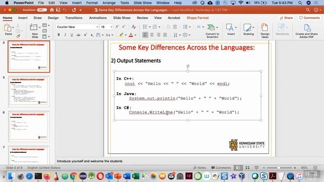 L12 CSE1321Sp20 Introduction of Using Function in Java, C++ and C# смотреть онлайн