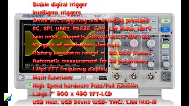Best 200MHz DSO Oscilloscope from Saelig смотреть онлайн