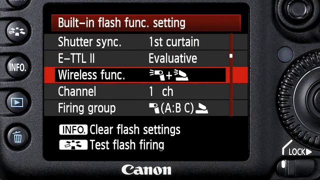 Canon EOS 7D - Built-in Wireless E-TTL Flash 5/8 смотреть онлайн