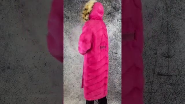 Норковая шуба с рысью в цвете фуксия смотреть онлайн
