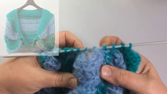 Накидка на плечи / Вязание спицами смотреть онлайн