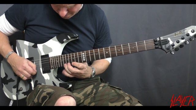 Slayer - The Antichrist - guitar cover with solo смотреть онлайн