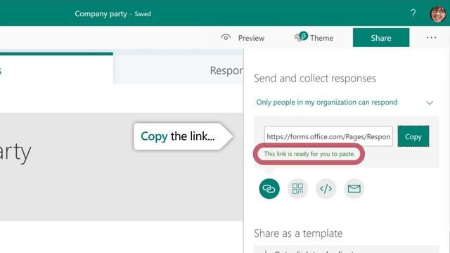Share a form in Microsoft Forms смотреть онлайн