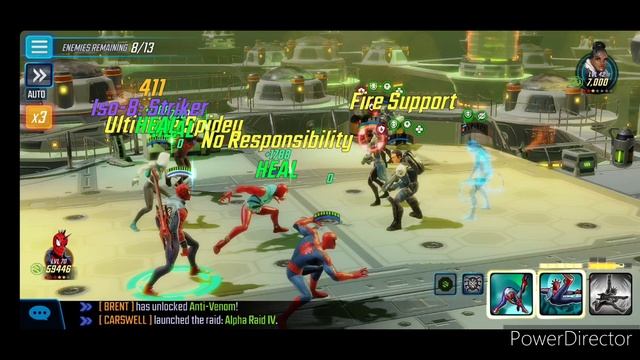 Marvel Strike Force. Angel's Death Scourge Difficulty1 - [319K Scourge Score]. Node 7. смотреть онлайн