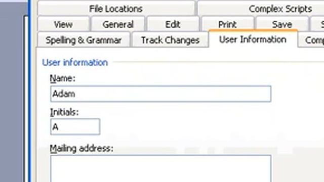 Microsoft Office Word 2003 Add or change the name used in Comments in documents смотреть онлайн