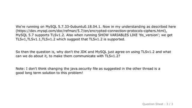 MySQL : Why can Java not connect to MySQL 5.7 after the latest JDK update and how should it be fixe смотреть онлайн