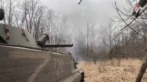 Боевая работа экипажа БМП-3