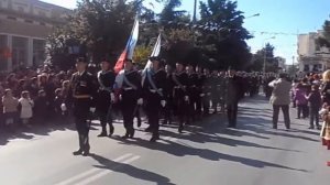 Встреча русских моряков  жителями   Александруполиса  Греция