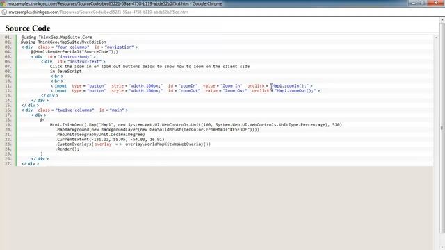 Zoom In and Out: Map Suite MVC Edition Sample App Walkthrough смотреть онлайн