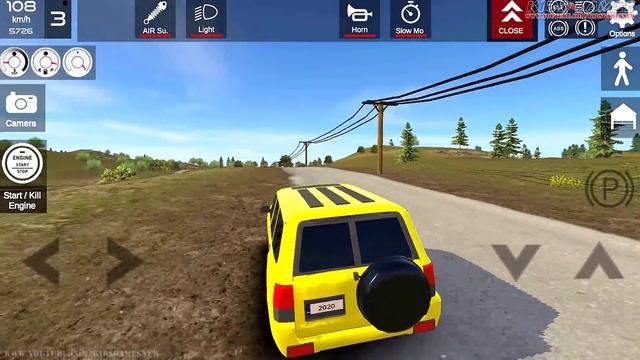 Offroad 4x4 Real Yellow Prado Car Driving - SUV Red Jeep Hill Mountian Drive - Android GamePlay смотреть онлайн