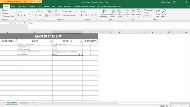 How to organize your life using 1 simple spreadsheet in Excel (plus free download) смотреть онлайн