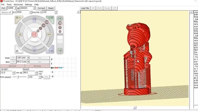 3D Print - Fallout Bobblehead with Support material смотреть онлайн