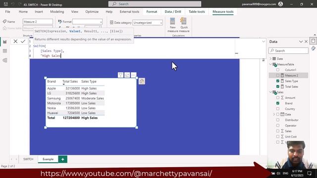 DAX | Power BI | Logical | SWITCH Function смотреть онлайн