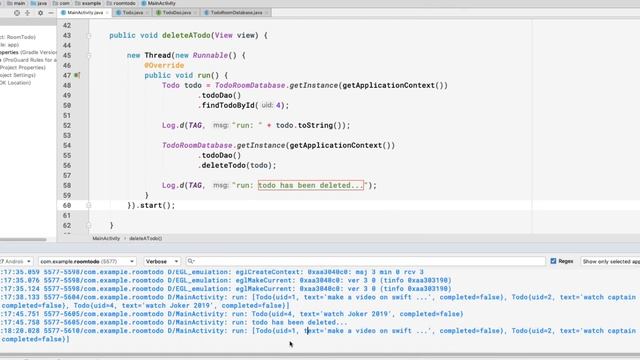 Room Database | Delete, Update | using Singleton Pattern смотреть онлайн