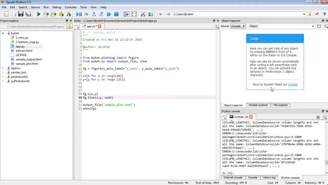 2- Drawing Multiple Plots in a Graph using Bokeh and Python With Selection Enabled. смотреть онлайн