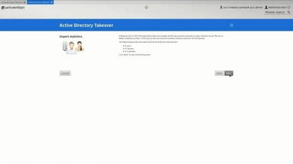 Migration of a Windows AD Domain to a UCS Samba Domain