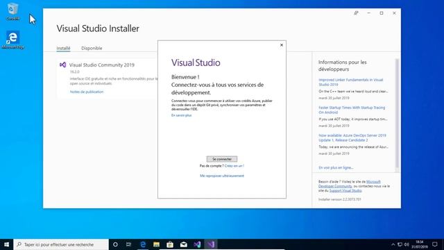 Comment installer Visual Studio 2019 смотреть онлайн