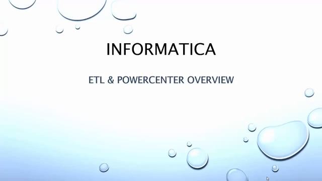 Informatica Powercenter 9x ETL Tool Tutorial 1 смотреть онлайн