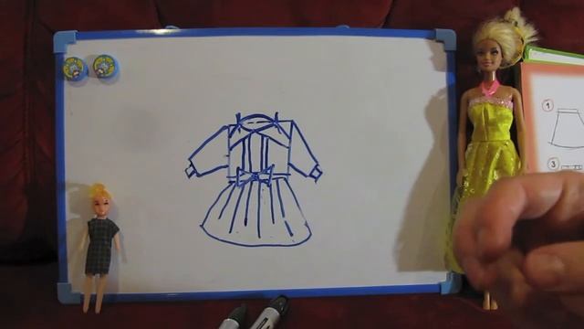 Видео урок рисовать по шагам Платье Video tutorial step by step to draw dress смотреть онлайн
