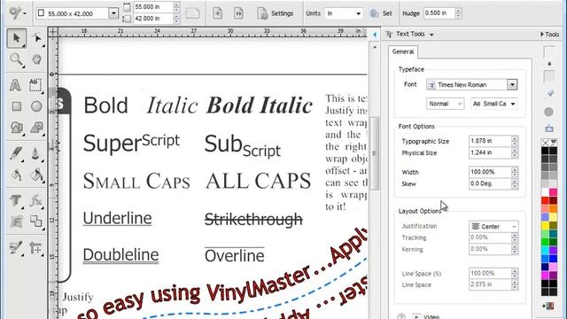 Quick Lesson: DesignCenter - Text Tools - General tab смотреть онлайн