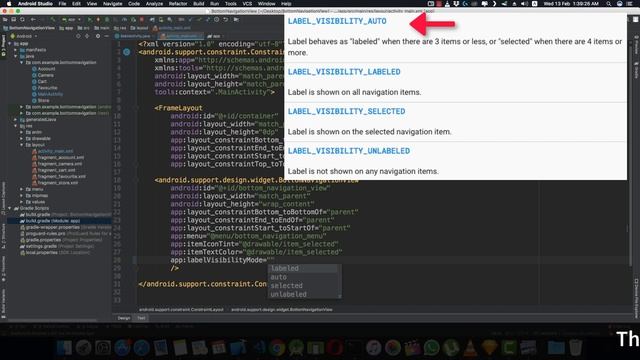 Bottom Navigation View Add-on | ? Label Always ? | Android Studio | Material Design смотреть онлайн