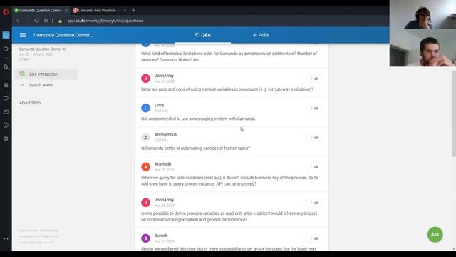 Camunda Question Corner #3 - Architecture смотреть онлайн