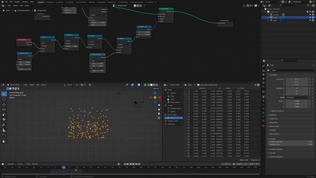 LIVENODING Simple Points Particle Rain Using Geometry Nodes смотреть онлайн