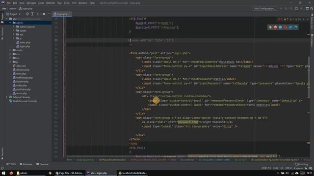 22- Login sayfası Sessin ve Cookie - PHP MySQL Admin Paneli Eğitimi смотреть онлайн