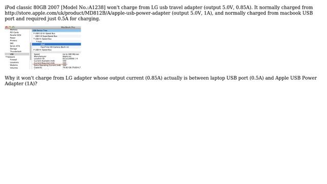 Apple: iPod classic 80GB won't charge from usb power adapter смотреть онлайн