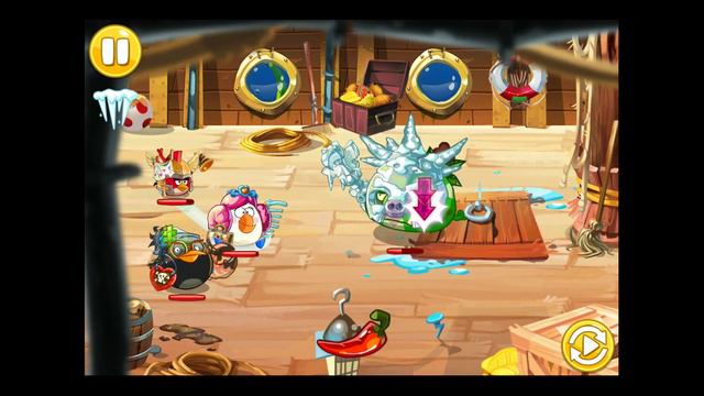 Angry Birds Epic: Cave 4 Final Boss ICE SHAMAN KING walkthrough смотреть онлайн