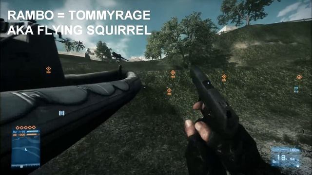 RAMBO MODE - FIRST BLOOD - Battlefield 3! смотреть онлайн