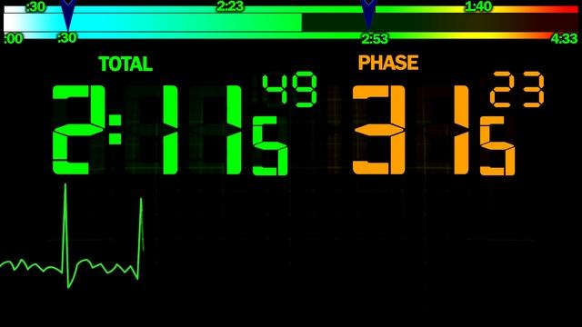 BCG 4 Minutes 33 Seconds Countdown 3 Phase Heart Rate Progress Bar Remix Game of Life 2000 Theme
