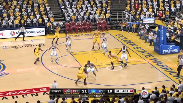 NBA LIVE 15 NBA Finals 2015 - Cleveland Cavaliers vs Golden State Warriors - 1st Qrt - HD смотреть онлайн