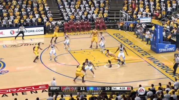 NBA LIVE 15 NBA Finals 2015 - Cleveland Cavaliers vs Golden State Warriors - 1st Qrt - HD