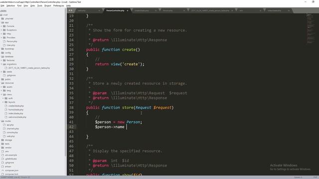 simple crud app using laravel 5 5 смотреть онлайн