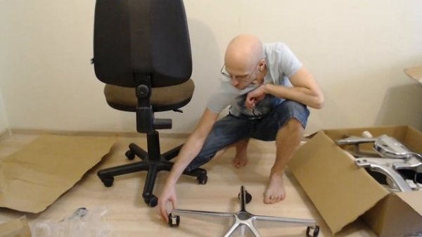 Распаковка и сборка эргономичного кресла Expert Star (Falto.ru). Часть 1