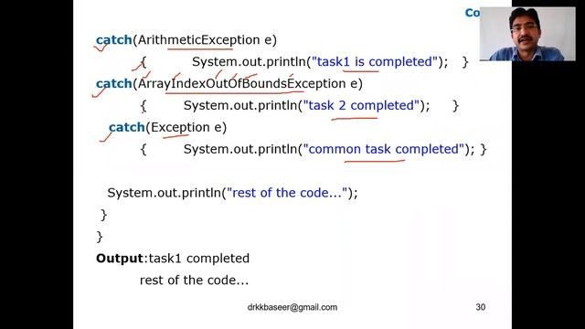 Exception Handling Keywords смотреть онлайн