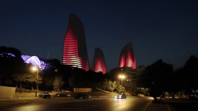 Flame Towers - Baku, Azerbaijan смотреть онлайн