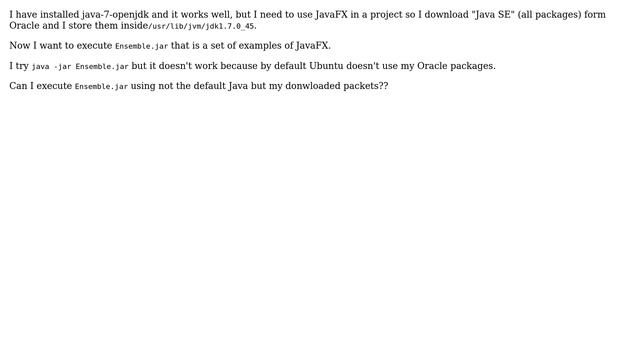 Ubuntu: Java -jar using Oracle lib смотреть онлайн