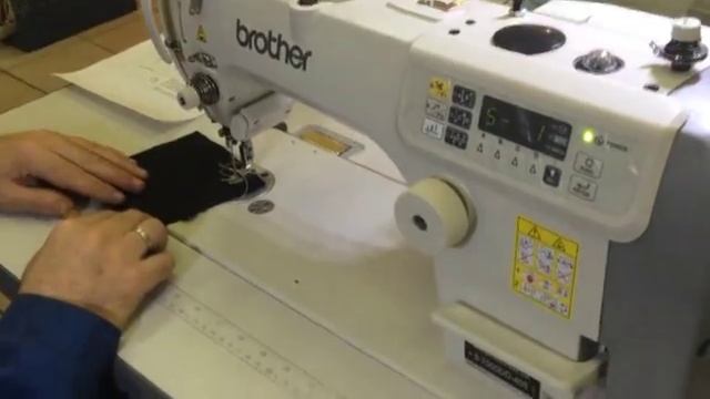 Пришивание кармана в 9 шагов на Brother S-7000DD смотреть онлайн