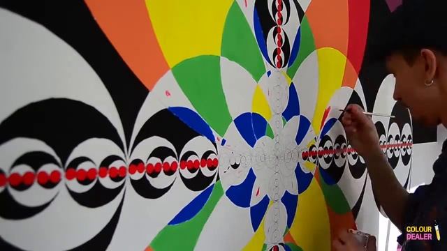 Рисунки НЛО или Как нарисовать огромные круги на стене? | Круги на полях | Роспись стен СПБ смотреть онлайн