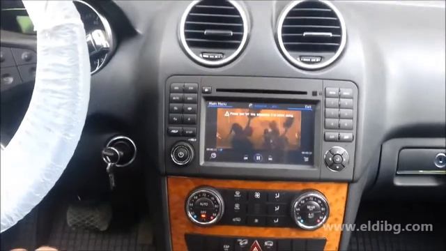 Mercedes W164 ML dvd gps usb sd wifi 3g dvb-t DVR www.eldibg.com смотреть онлайн